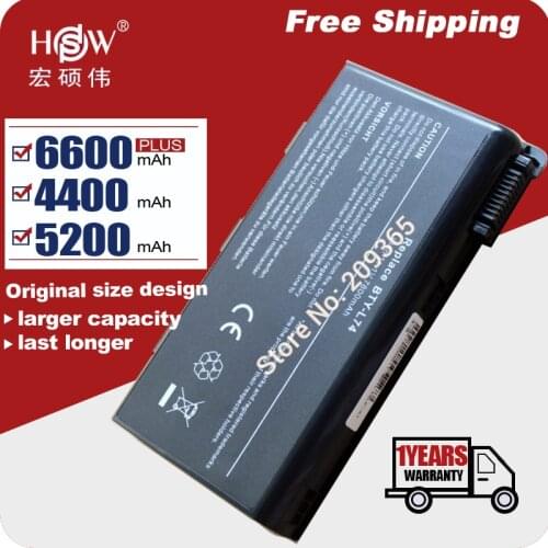 Special price Laptop Battery 957-173XXP-101 102 BTY-L74 BTY-L75 For MSI A5000 CR500 CR610 CR610X CR620 CX500 CX600 CX605M CX610