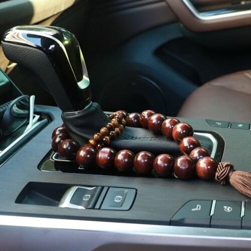 Wooden Buddha Beads Car rearview mirror Hanging Pendant Interior Decoration Ornament for Land Rover Range Rover/Evoque/Freelande