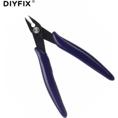 DIYFIX Electrical Wire Cable Pliers Cutters Cutting Side Snips Flush Nipper Anti-slip Rubber Mini Diagonal Pliers Hand Tools