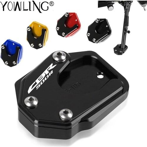 FOR HONDA CBR500R 2013 2014 2015 2016 2017 2018 2019 2020 2021 Motorcycle Side Stand Enlarge Plate Kickstand Extension Protector