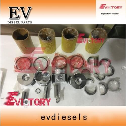 Evictory For Kubota V2403 V2403M engine rebuild kit piston+ring+liner+gasket+bearing+crankshaft+con rod