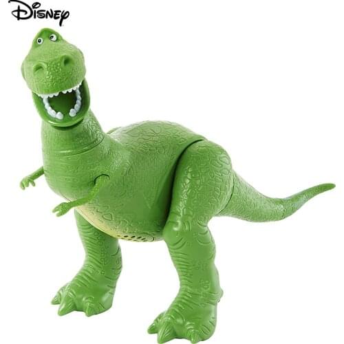 Disney Pixar Toy Story 4 True Talkers Rex Figure Original Green Dinasour Talking Character Figure with Authentic Movie GFR16