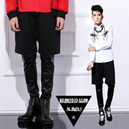 Hot !! New !! Fashion Mens Clothing Trousers Patchwork Middlelowlevel Pants Trousers Costumes / S-l