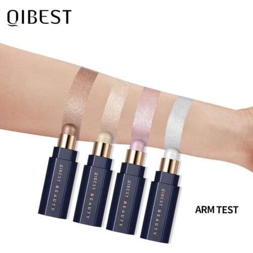 QIBEST Face Highlighter Stick Makeup Glow Face Concealer Contour Bronzer 3D Make Up Corrector Contour Stick Illuminator Cosmetic