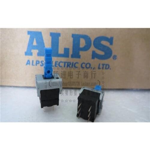 Import Japan ALPS self locking lock switch 6 pin 6 feet 6 foot double row piano key button button lock switch power switch