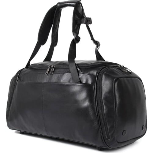J.M.D Large Duffle Bag Men Weekend Genuine Leather Business Bag Mens Travel Bag Popular Design Bagpack X-6010A