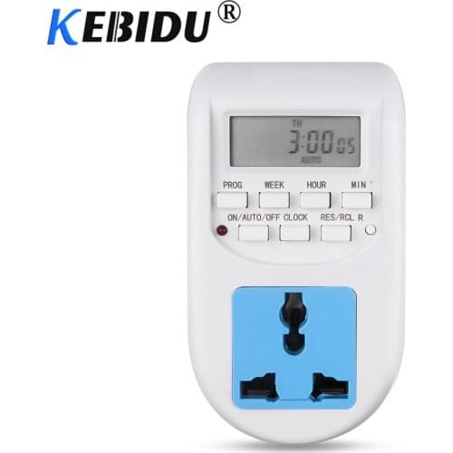 Kebidu New Arrival 220V Smart Digital Timer Energy Saving Timer Programmable Electronic Timer Socket Switch For Home