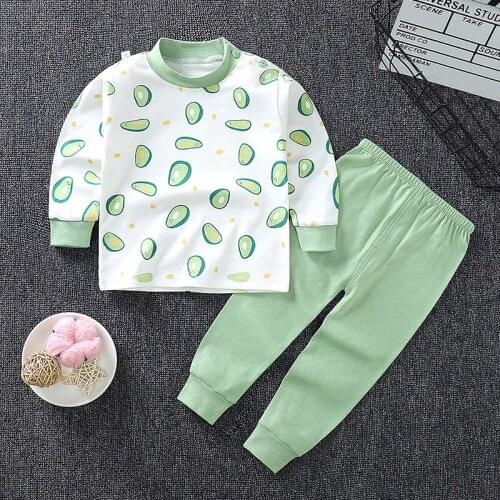 Winter Baby Kids Underwear Suit Children Pajamas Clothes Set Cotton Spring Girls Boys Sleepwear Autumn Kid Outfits 1 2 3 4 5 6 Y