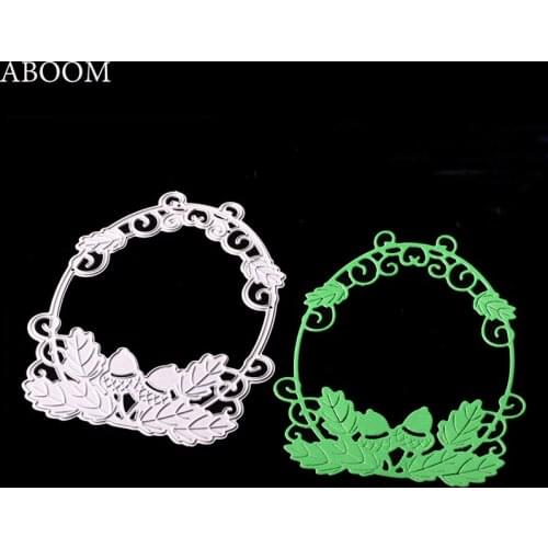 ABOOM Hot Christmas Leaves Flower Candy Basket Cutting Dies Scrapbooking DIY Album Cards Paper Metal Craft Stencil Punch Cut Die