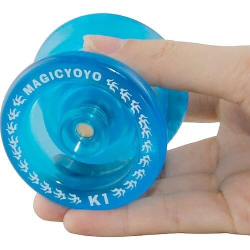MAGICYOYO K1 Professional Yoyo Spin ABS Yoyo 8 Ball KK Bearing with Spinning String Gifts Toys for Kids Adults Blue