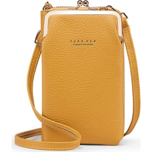 Fashion Small Shoulder Bags Ladies Mini PU Leather Zipper Crossbody Bag Girls Solid Color Phone Flap Ladies Bolsas