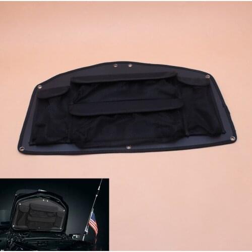 Motorcycle Black Trunk Lid Organizer Tool Rear Bag Case For Honda GoldWing GL1800 Models 2001-2017 16 15 14 13 12 11 10 09 New