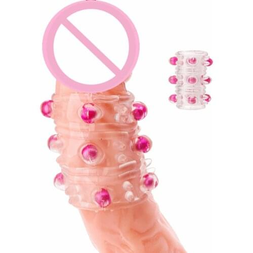 Men Delay Lock Sperm Fine Condom Threaded Enhancer Penis Ring Reusable TBE Cock Ring Penis Delayed Ejaculation Sex Toys For Men