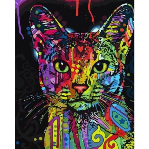 Love.Thanks Animal Diamond Embroidery Cat Diamond Painting Set Cross Stitch Diamond Embroidery Painting