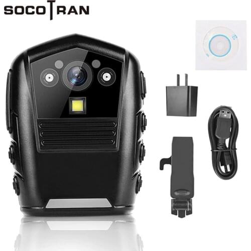 SOCOTRAN DSJ-S8 Body Worn Camera DVR Video Security Cam IR Night Vision Wearable Mini Camcorders police camera 16GB Memory
