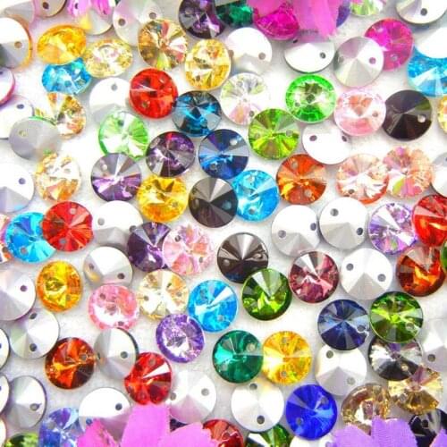 New arrival!10mmsatellite Crystal Glass sharp bottom Double hole sew-on Rhinestones DIY Womens Dresses and clothes 20pcs/pieces