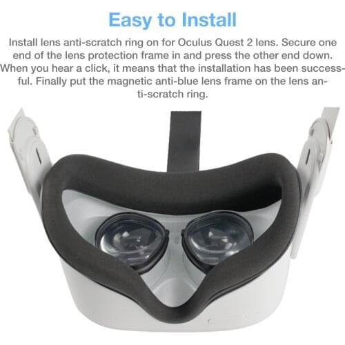 Suitable For Oculus Quest/Quest2Vr All-In-One Anti-Blue Light Protective Lens Frame Accessories Ar Glass Layer Mat AR/VR