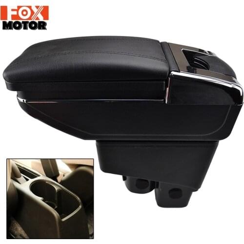 Arm Rest Rotatable For Honda Fit Jazz 2002 - 2008 Hatchback Center Centre Console Storage Box Armrest 2003 2004 2005 2006 2007