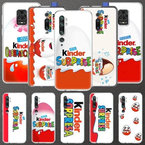 Egg KINDER JOY Surprise Case for Xiaomi Redmi Note 8 9 9S 8T 9A 7 7A 8A K30 Pro Mi CC9 A3 10 Lite Clear Soft Mobile Phone Case