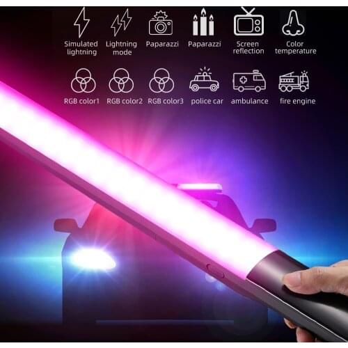 RGB Full Colors Stick LED Video Light Celebration Home Party Wedding photography light for make tik tok youtube Video