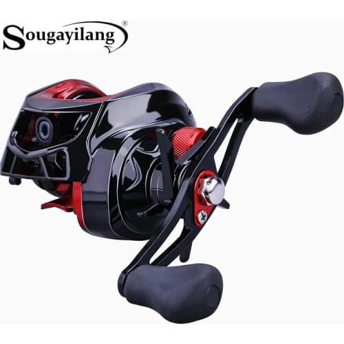 Sougayilang Fishing Reel 7.1:1Gear Ratio High Speed Fishing Wheel 17+1BB Saltwater Float Fishing Baitcasting Reel Fishing Tool
