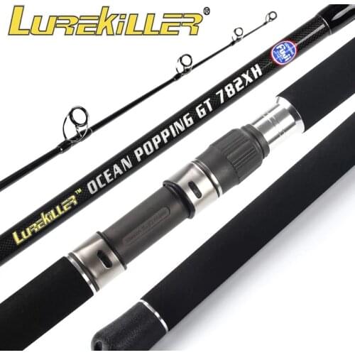 Spinning Popping Rod Boat Rod Japan fuji 2.28m 2.35M 2.54m GT bluefish Saltwater fuji Fishing Rod High Carbon Power lurekiller