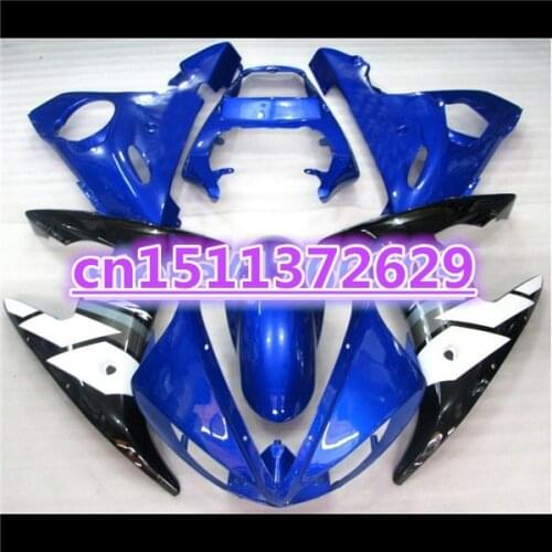 Blue white black Fairing bodywork for YZF R6 2003 2004 2005 YZF-R6 03 04 05 YZFR6 600 03-05 fairing kit-Dor D