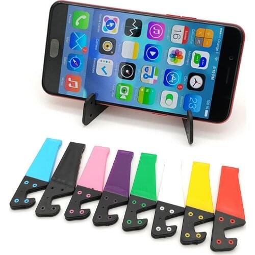 Phone Holder Plastic Folding Desk Stand Mobile Phone Holder Cellphone Stand Universal For IPhone Samsung Huawei Xiaomi