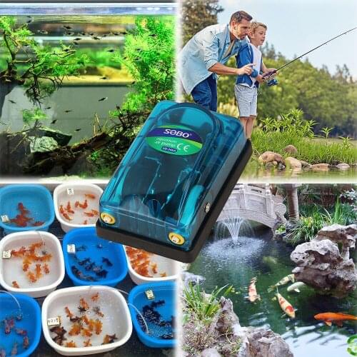 Aquarium air pump Aquarium accessories SongBao SB-248A/SB-348A aeration pump aquarium transparent Silent oxygen pump Fish pump