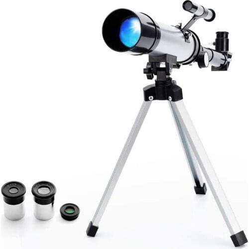 Telescope F36050 Monocular HD Zoom H6mm/H20mm Optical Eyepiece 1.5x Telescope Interstellar Observation Beginner Telescope+Tripod