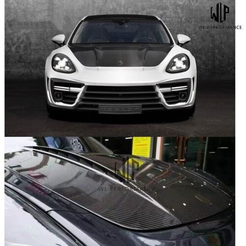 971 High Quality Carbon Fiber Front Engine Hood Bonnets Engine Covers For Porsche Panamera 971 Car Styling 17-UP