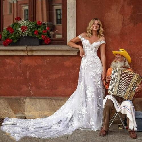 Thinyfull New Arrival Zipper Wedding Dresses A Line V Neck Cap Sleeve Bride Dresses Tulle Lace Appliques Vestido De Novia 2020