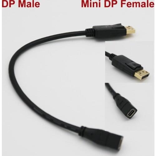 1pc Mini DisplayPort Female To DP Display Port Male Monitor Adapter Converter Cable For Apple MacBook Pro Air Surface pro3 pro2