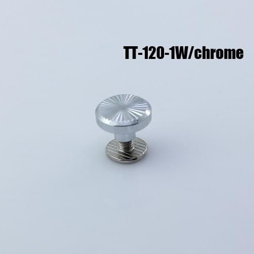 50pc SCREWBACK SPIKE TT- 120-1W leathercraft Chrome