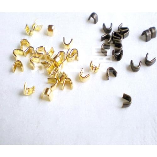 500PCS U-shaped Zipper Stoper Top Stop Bottom Rescue Repair Set Black Nickel Gold Bronze 3# 5# 5V# Zipper Slider