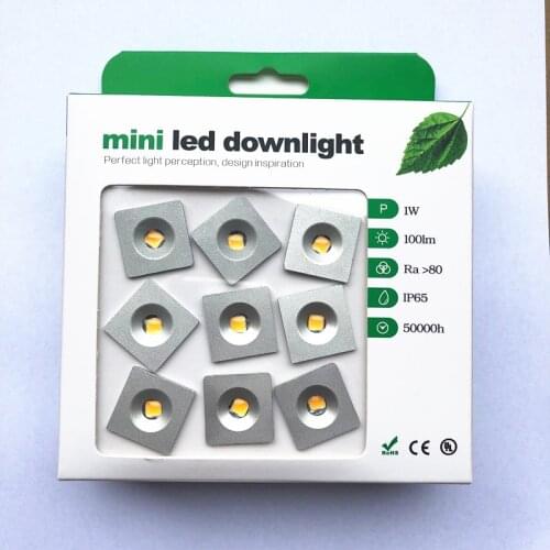 9pcs/set 1W Super Mini LED Spot lights DC12V IP65 LED Buried Stairway Recessed Lights mini downlight 3000K 6000K Free Shipping