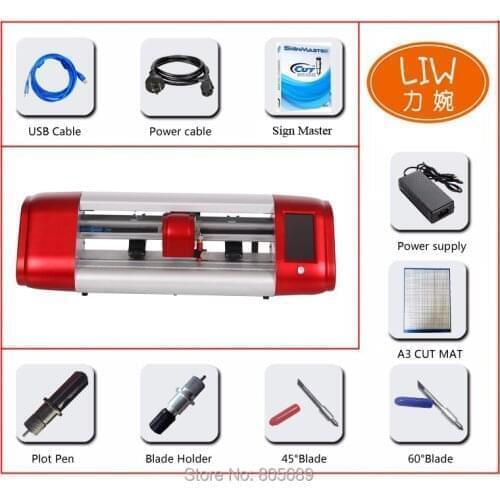 A3 A4 10 Fangle Ear Paper Cutting Plotter With Signmaster add laser engraving machine on wood