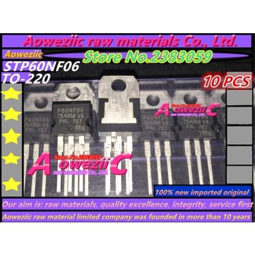 Aoweziic 2017+ 100% new imported original P60NF06 STP60NF06 TO-220 FET MOSFET 60V60A