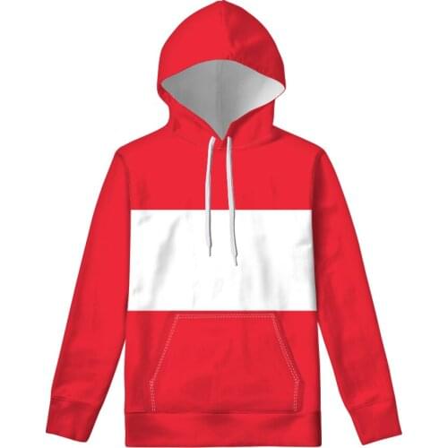 AUSTRIA male pullover free custom made print name number photo tees aut country sweatshirt german nation at flag clothing