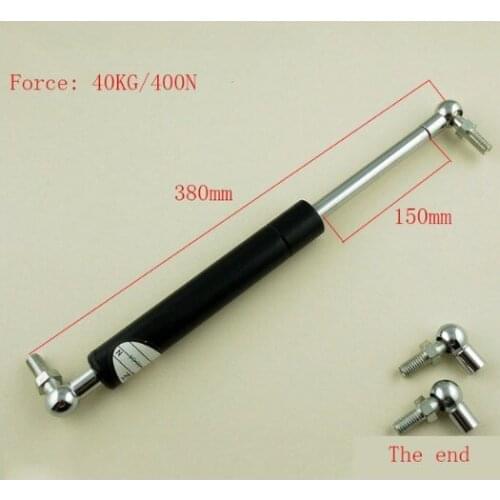 Auto Gas Springs for Car 150mm*380mm 40KG/88lb Force 100mm Stroke Gas Spring for Furniture Gas Strut Door 380mm Central Distance