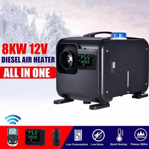 Car Diesel Heater 12V 4-hole Parking Heater New LCD Monitor Parking Warmer Quick Heat For Truck Bus