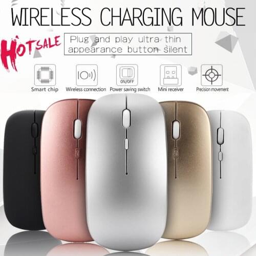 Wireless Mouse Computer Bluetooth Mouse Silent PC Mause Rechargeable Ergonomic Mouse 2.4Ghz USB Optical Mice For Laptop PC