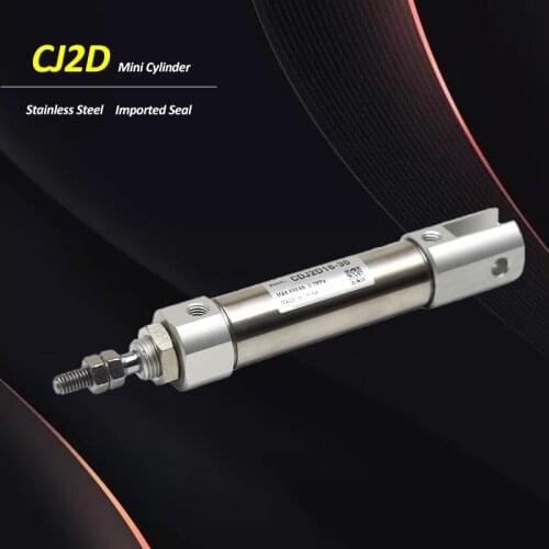 CJ2D CDJ2D Bore 10 16 Double clevis Mini Pneumatic Cylinder with pins Double Acting Single Rod Air Cylinder CJ2D10 CJ2D16