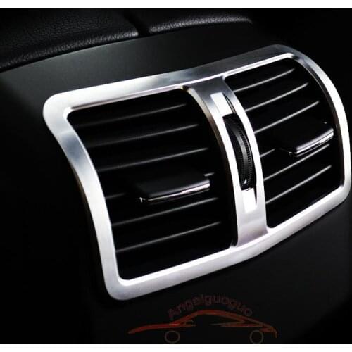 ABS Car Back row seat air conditioning vent decorative sticker For Mercedes Benz E Class
