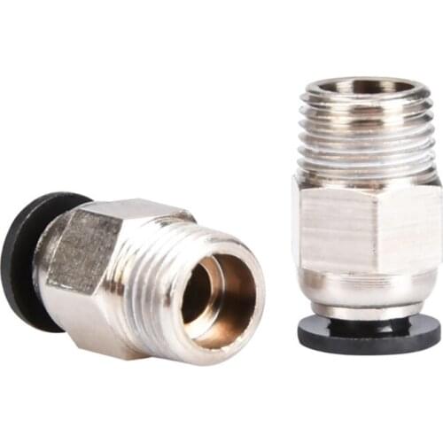 3D Printer Parts V6 Pneumatic Quick Connector Fitting PC4 01 M10 for 1.75mm PTFE Tube Bowden Extruder Hotend J-Head