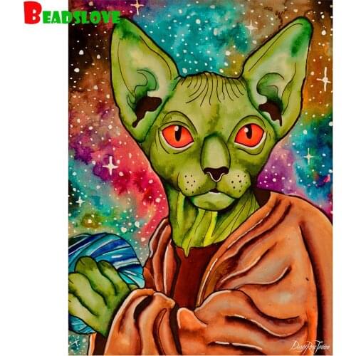 DIY 5D Diamond Painting Cat Animal Display Christmas Gift,Full Drill Round Square Diamond Art Home Wall Decor For New Year Gift