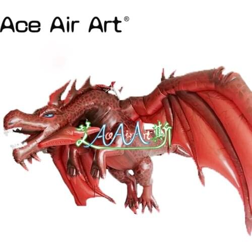 Giant vivid inflatable cartoon dragon