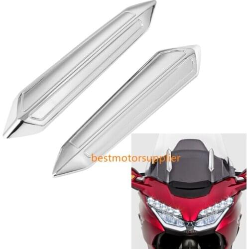 Motorcycle Chrome Windshield Windscreen Trim For Honda Goldwing GL1800 2018-2020