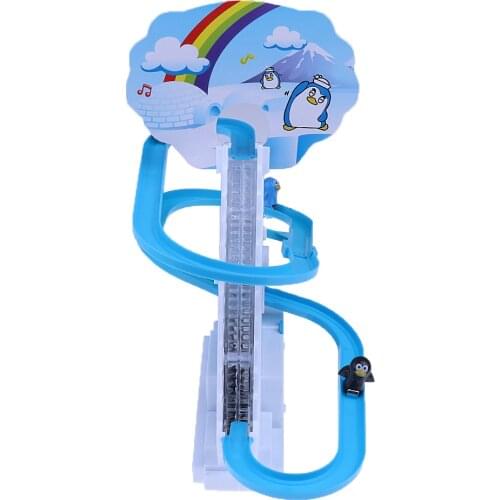 Penguin Race Track Toy with Music and Lights, Classic Track Racer Toy for Kids Toodler Boys Girls