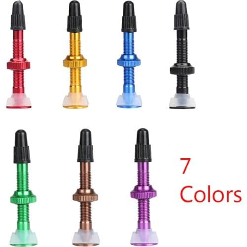 2 pcs 40MM/60MM Bicycle Valve for Bike Tubeless Tire Presta Valve MTB Road Bike Tyre Aluminum Alloy